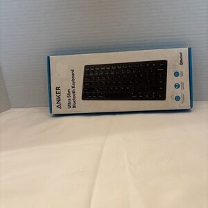 New ANKER Ultra Slim Bluetooth Keyboard A7726 Black IOS Android Mac Windows.
